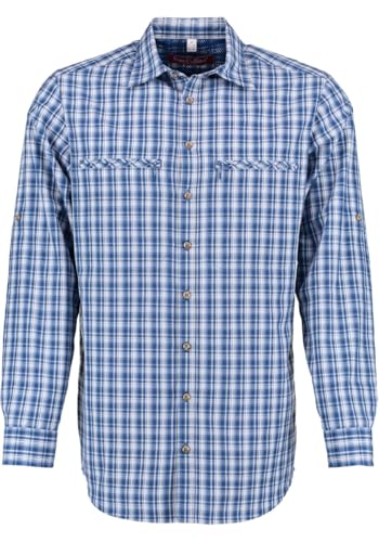 TOM COLLINS Herren Hemd Langarm Freizeithemd mit Haifischkragen Ekasy, Größe:41/42, Farbe:Jeans von TOM COLLINS