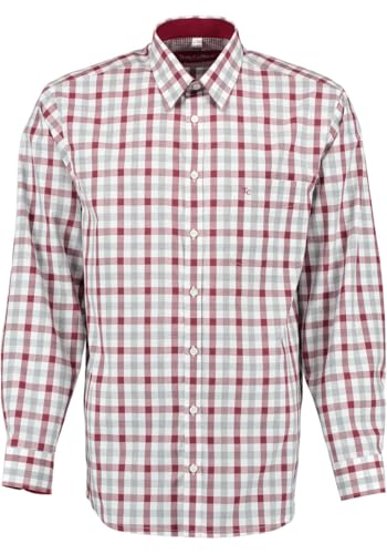 TOM COLLINS Herren Hemd Langarm Freizeithemd mit Liegekragen Glaxu, Größe:41/42, Farbe:mittelrot von TOM COLLINS