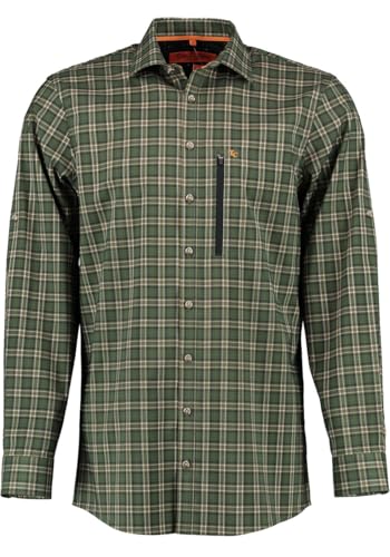 TOM COLLINS Herren Hemd Langarm Jagdhemd Akoio, Größe:37/38, Farbe:Oliv von TOM COLLINS