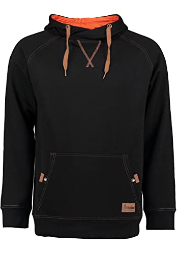 TOM COLLINS Herren Kapuzenpullover Sweatshirt mit Kängurutaschen Morom, Größe:5XL, Farbe:schwarz von TOM COLLINS