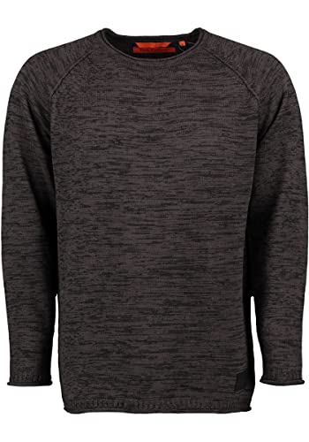 TOM COLLINS Herren Strickpullover Feinstrick mit Rundhalsausschnitt Nusupi, Größe:M, Farbe:anthrazit von TOM COLLINS