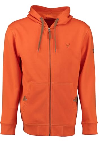 TOM COLLINS Herren Sweatjacke Zip-Jacke Pullover mit Kapuze und Kängurutaschen Zawul, Größe:XXL, Farbe:orange von TOM COLLINS