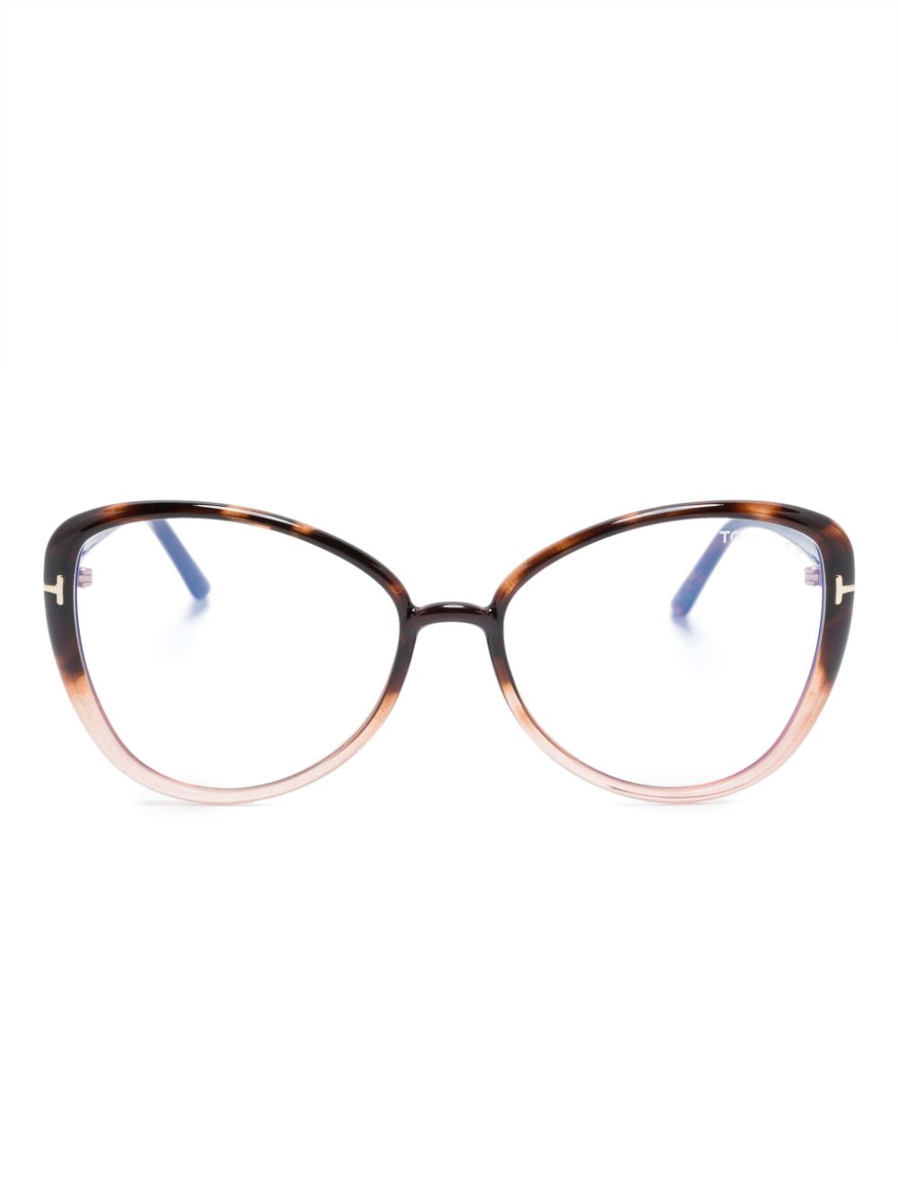 TOM FORD Eyewear Brille mit Cat-Eye-Gestell - Braun von TOM FORD Eyewear