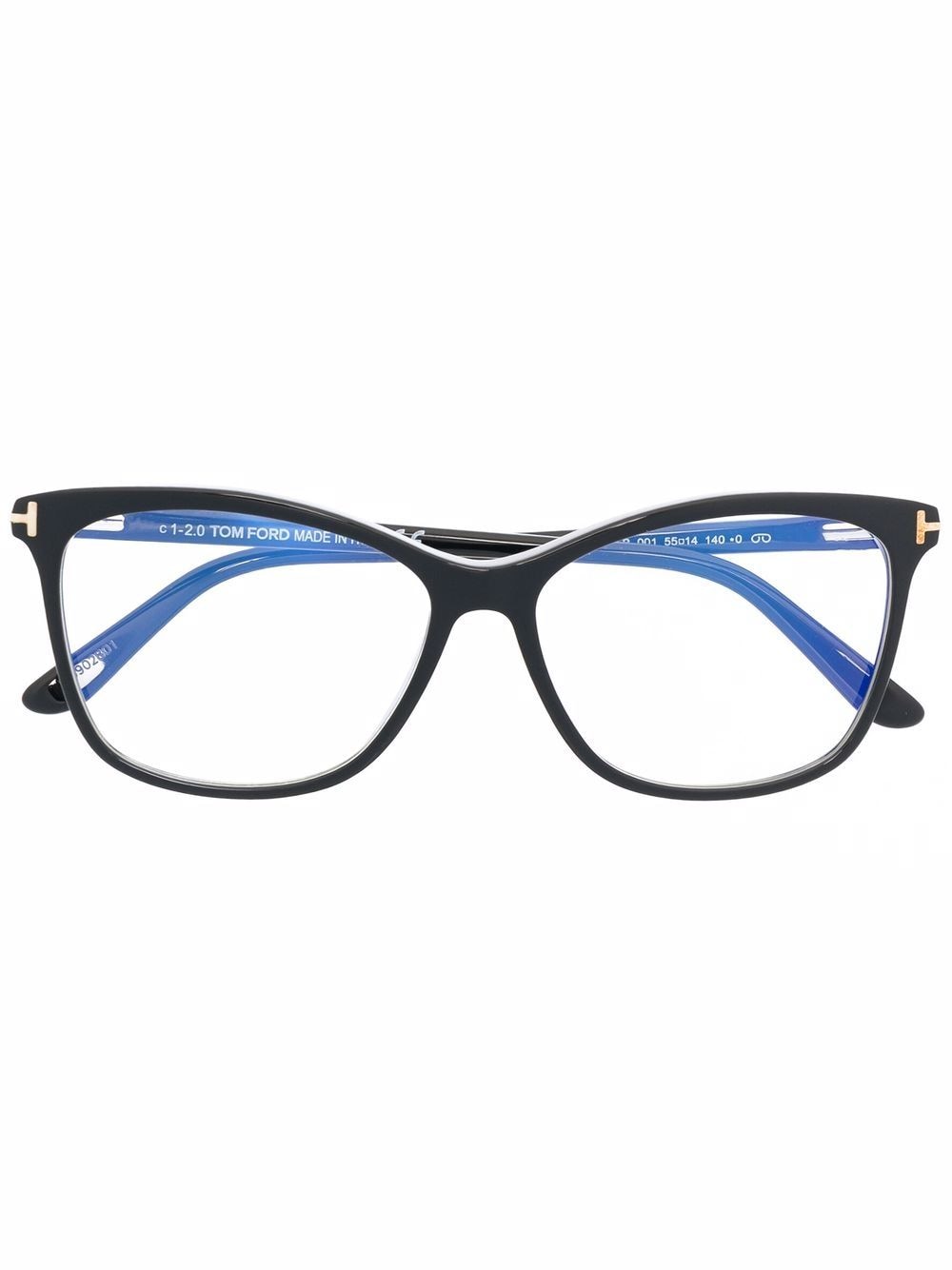 TOM FORD Eyewear Brille mit Cat-Eye-Gestell - Schwarz von TOM FORD Eyewear