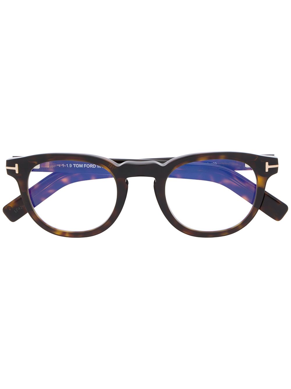 TOM FORD Eyewear Brille mit rundem Gestell - Braun von TOM FORD Eyewear