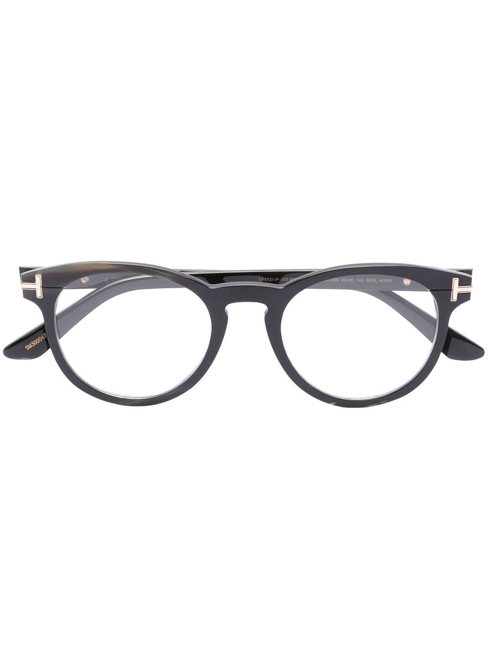 TOM FORD Eyewear Brille mit rundem Gestell - Schwarz von TOM FORD Eyewear