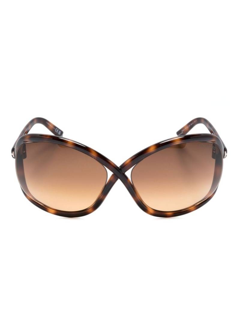 TOM FORD Eyewear Butterfly-Sonnenbrille in Schildpattoptik - Braun von TOM FORD Eyewear