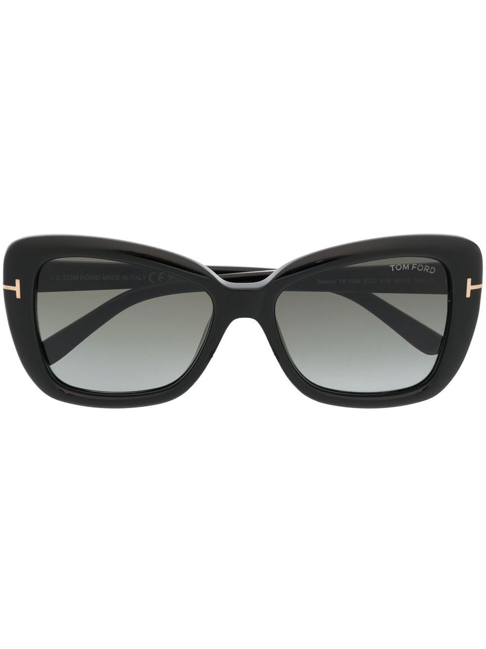 TOM FORD Eyewear Butterfly-Sonnenbrille mit Logo - Schwarz von TOM FORD Eyewear