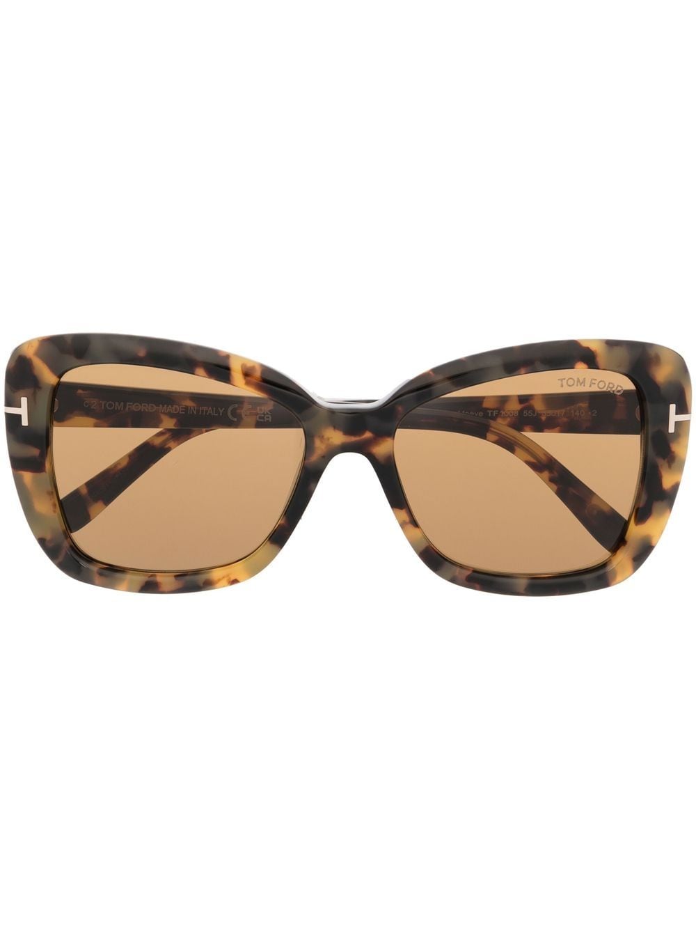 TOM FORD Eyewear Cat-Eye-Sonnenbrille in Schildpattoptik - Braun von TOM FORD Eyewear