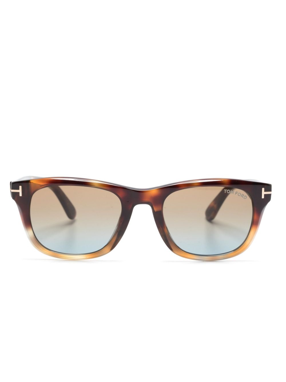 TOM FORD Eyewear Eckige Brille in Schildpattoptik - Braun von TOM FORD Eyewear