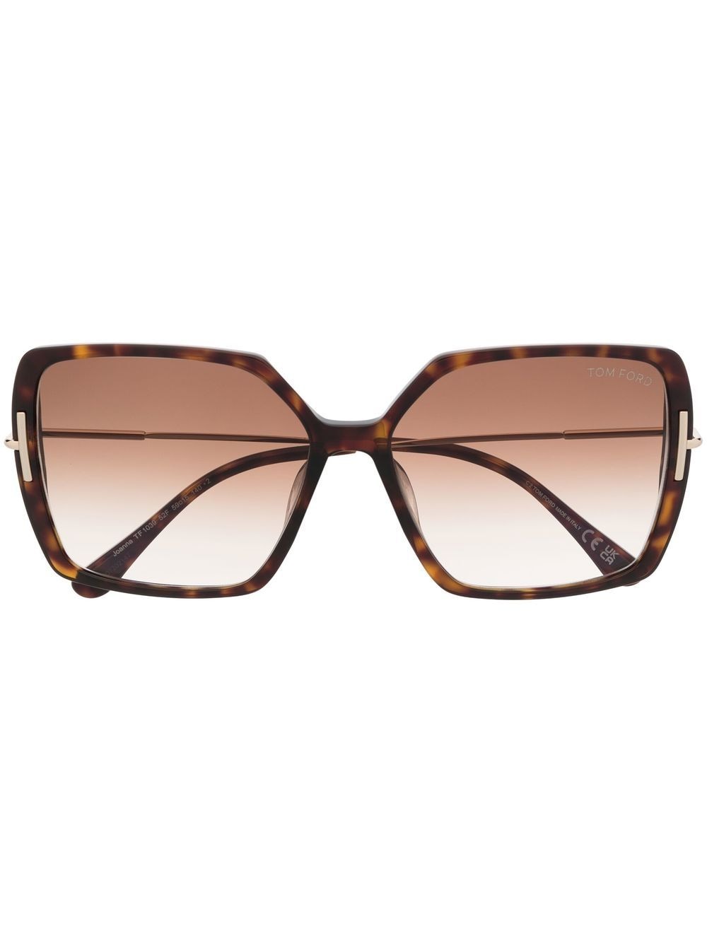 TOM FORD Eyewear Eckige Sonnenbrille im Oversized-Look - Braun von TOM FORD Eyewear