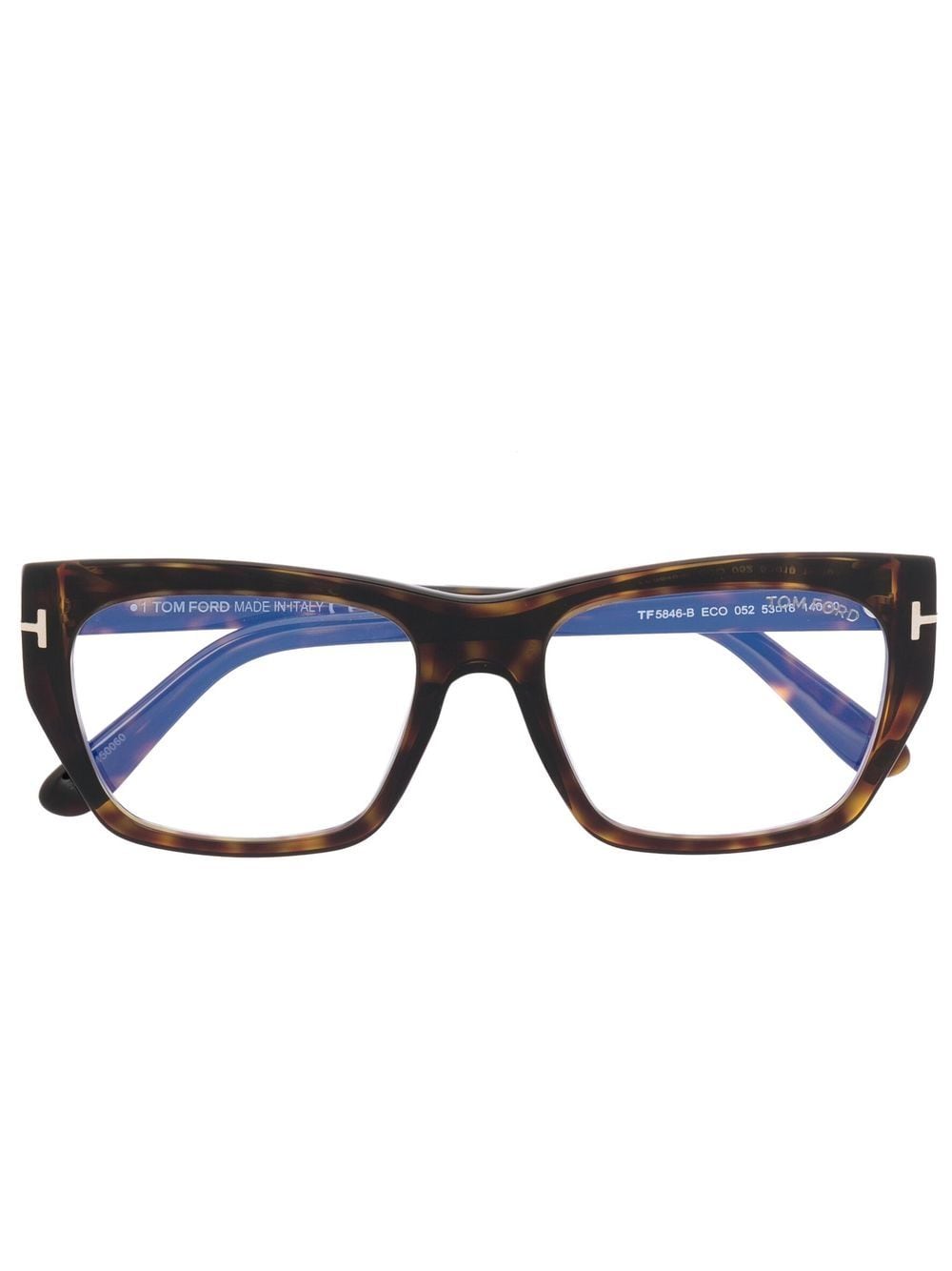 TOM FORD Eyewear FT5846B Brille mit eckigem Gestell - Braun von TOM FORD Eyewear