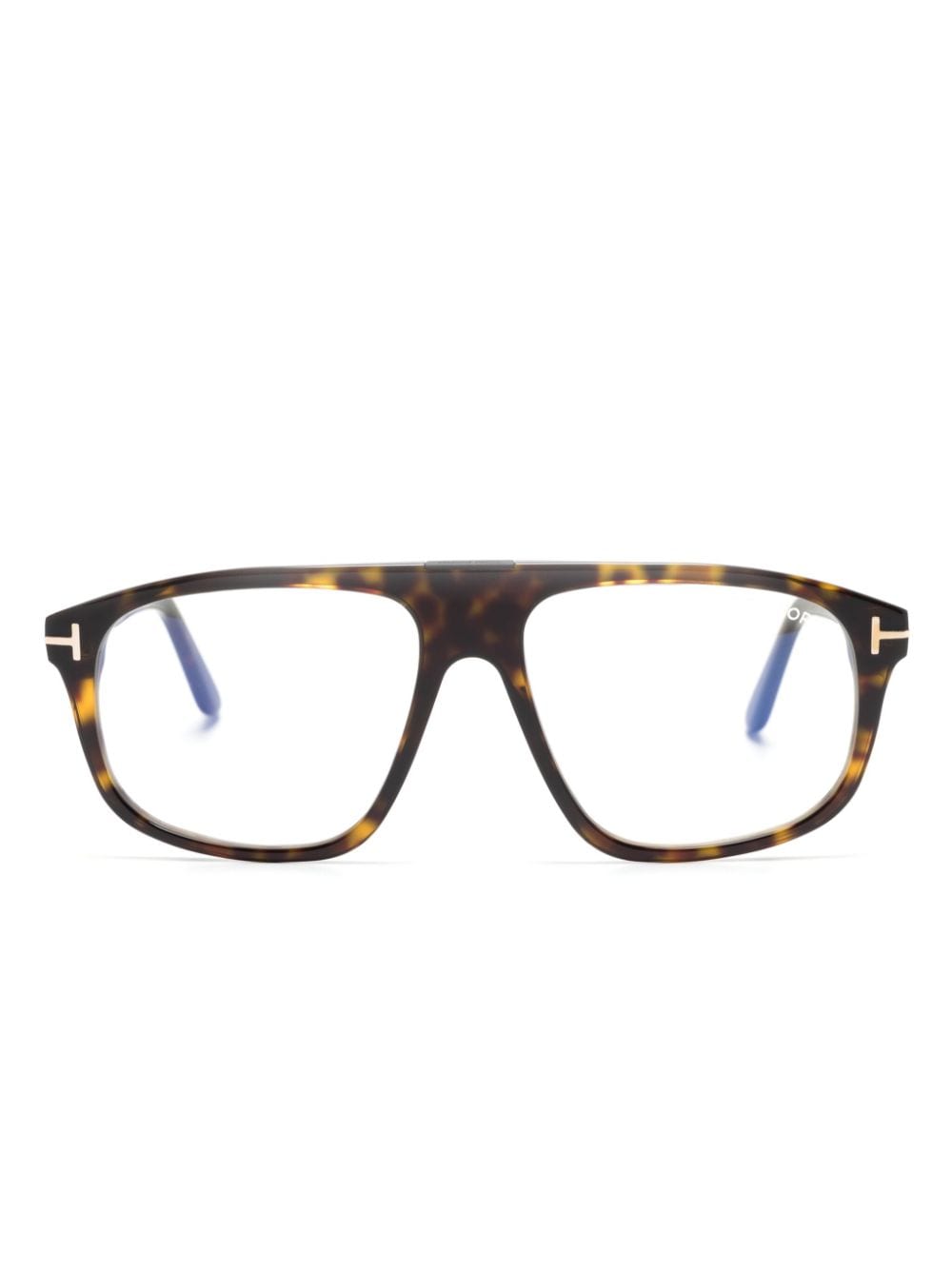 TOM FORD Eyewear FT5901B Pilotenbrille in Schildpattoptik - Braun von TOM FORD Eyewear