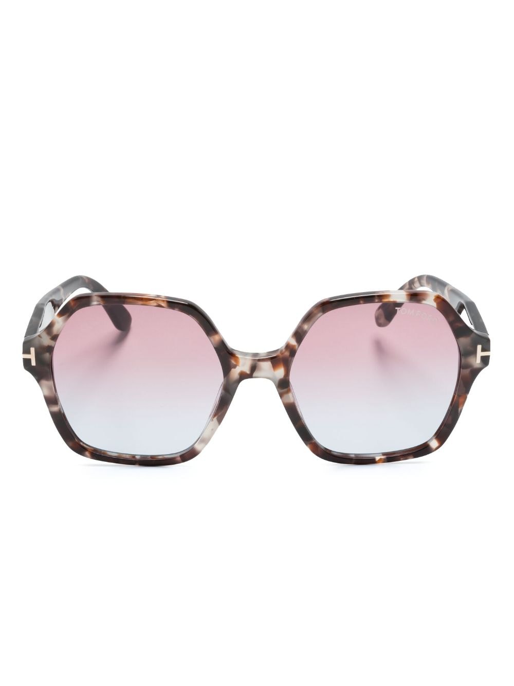 TOM FORD Eyewear Geometrische Sonnenbrille mit Farbverlauf - Braun von TOM FORD Eyewear