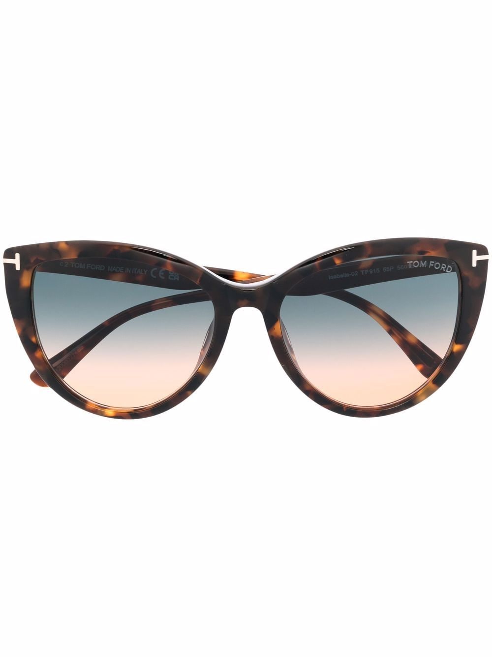 TOM FORD Eyewear Isabella Cat-Eye-Sonnenbrille - Braun von TOM FORD Eyewear