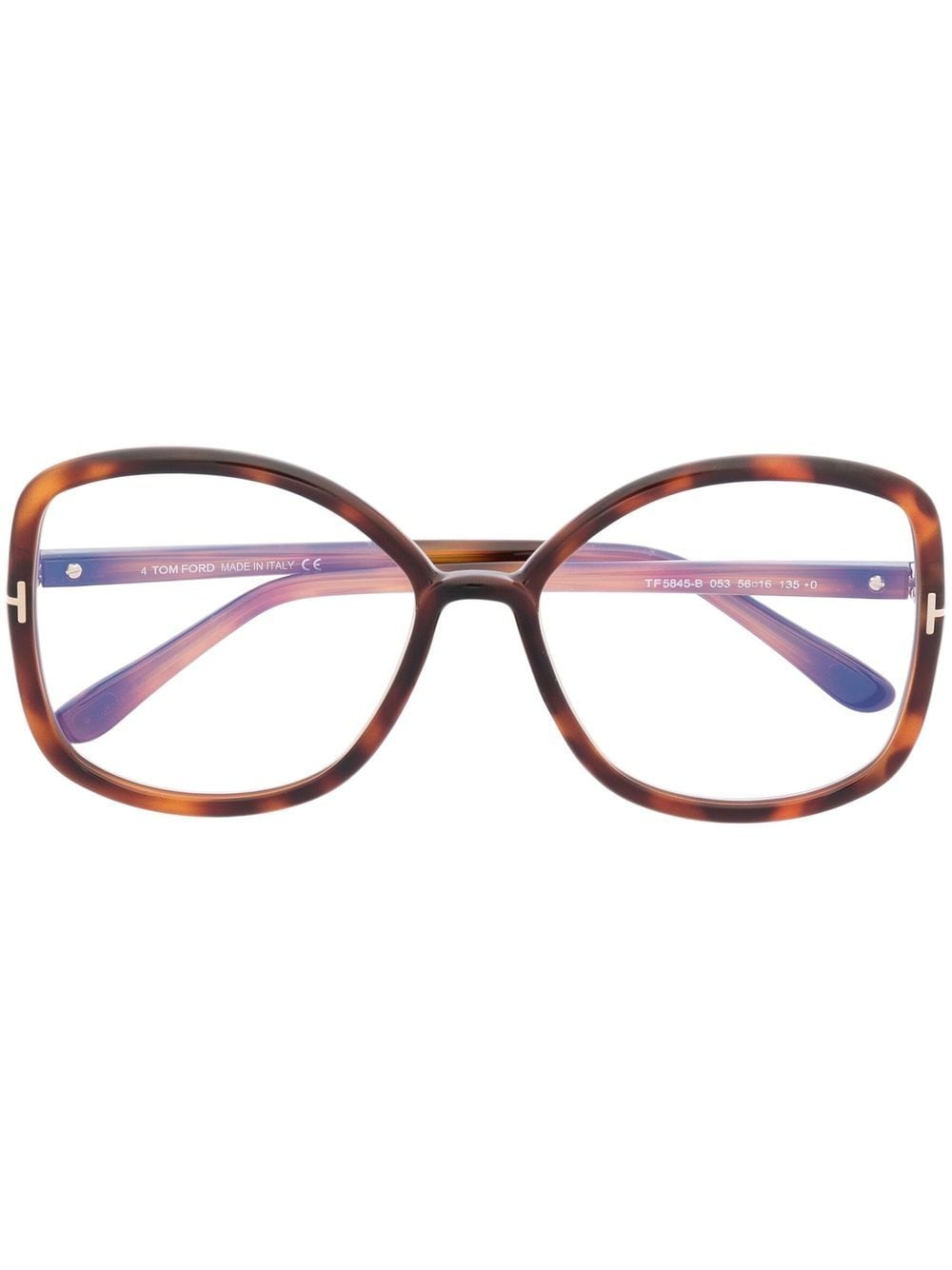 TOM FORD Eyewear Oversized-Brille FT5845B - Braun von TOM FORD Eyewear