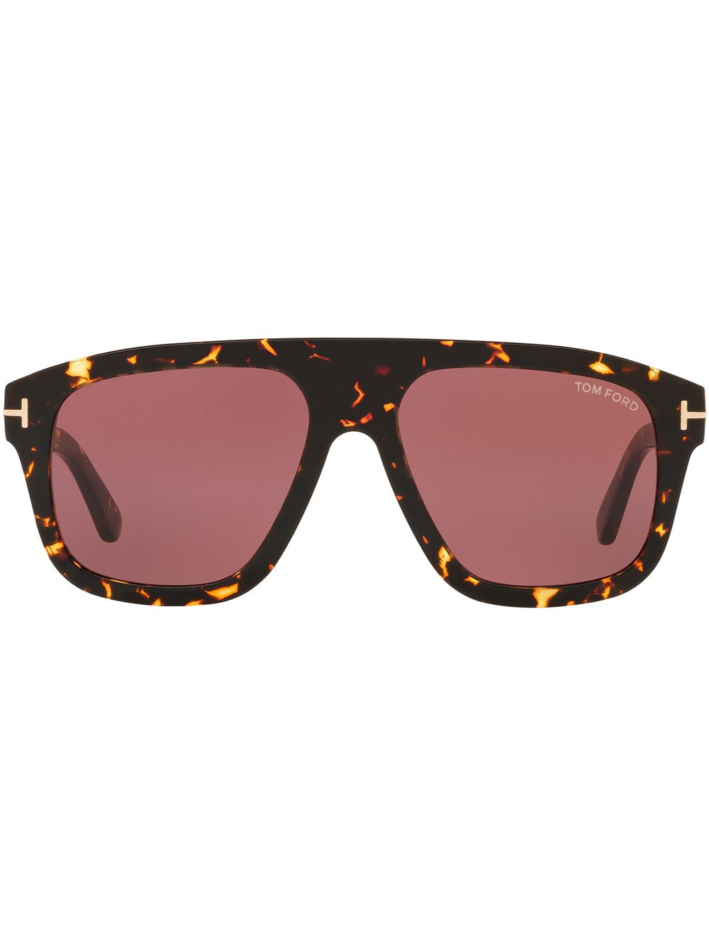 TOM FORD Eyewear Oversized-Sonnenbrille in Schildpattoptik - Grün von TOM FORD Eyewear