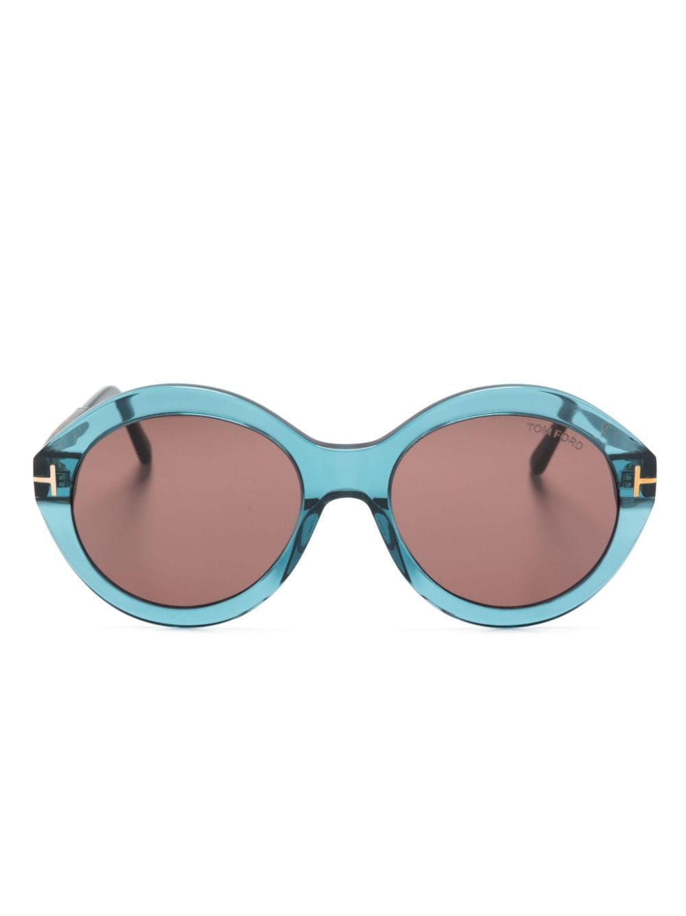 TOM FORD Eyewear Seraphina Sonnenbrille mit rundem Gestell - Blau von TOM FORD Eyewear