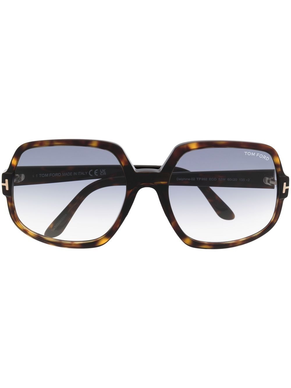 TOM FORD Eyewear Sonnenbrille in Schildpattoptik - Braun von TOM FORD Eyewear