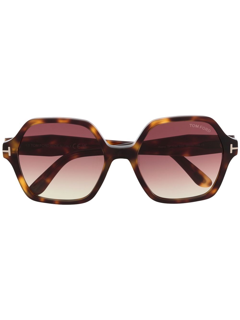 TOM FORD Eyewear Sonnenbrille mit Oversized-Gestell - Braun von TOM FORD Eyewear