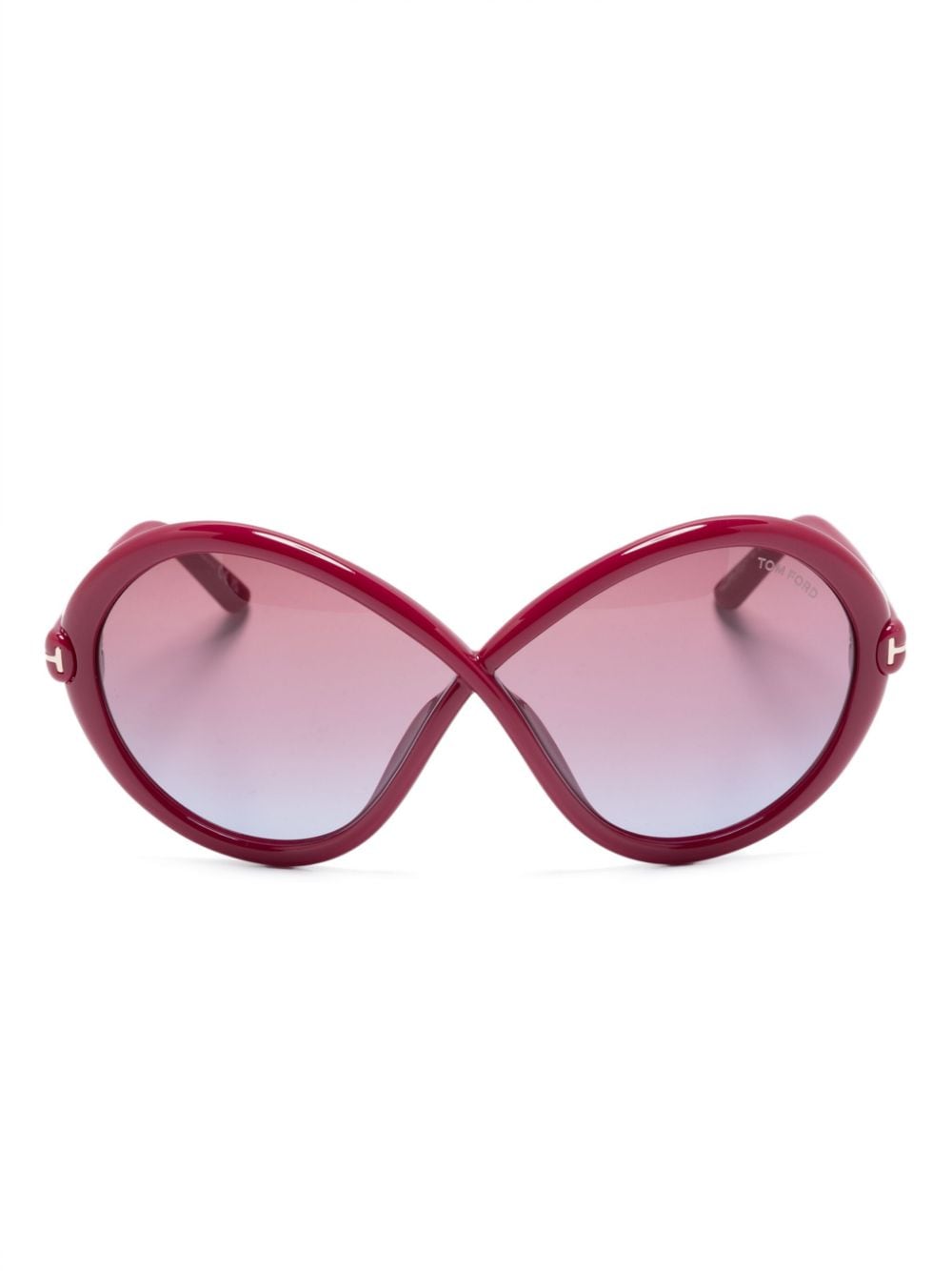 TOM FORD Eyewear Sonnenbrille mit Oversized-Gestell - Rot von TOM FORD Eyewear