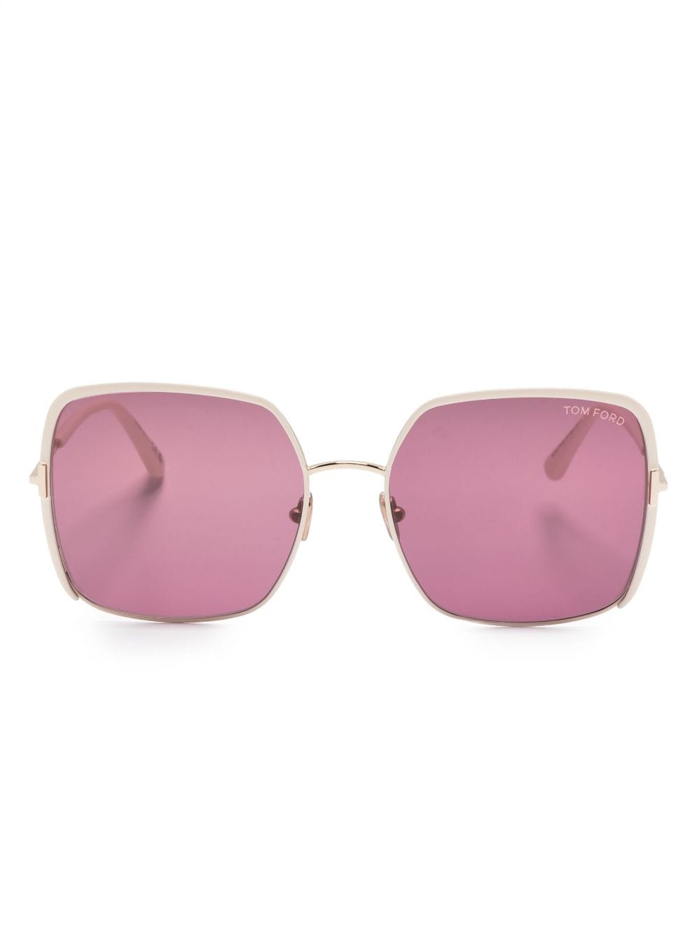 TOM FORD Eyewear Sonnenbrille mit eckigem Gestell - Nude von TOM FORD Eyewear