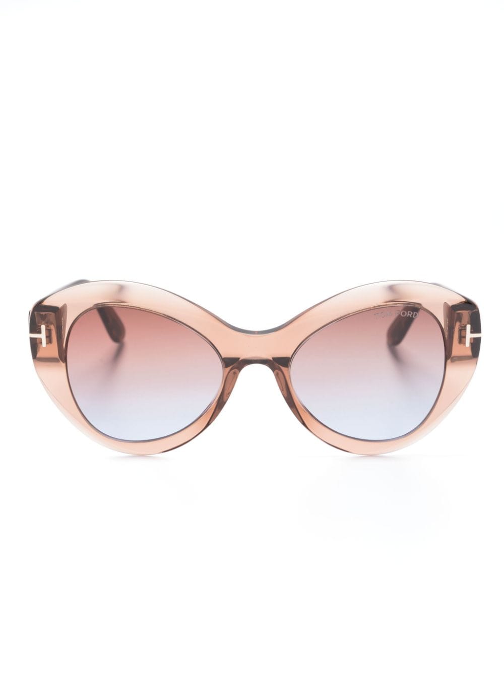 TOM FORD Eyewear Transparente Sonnenbrille mit Oversized-Gestell - Braun von TOM FORD Eyewear