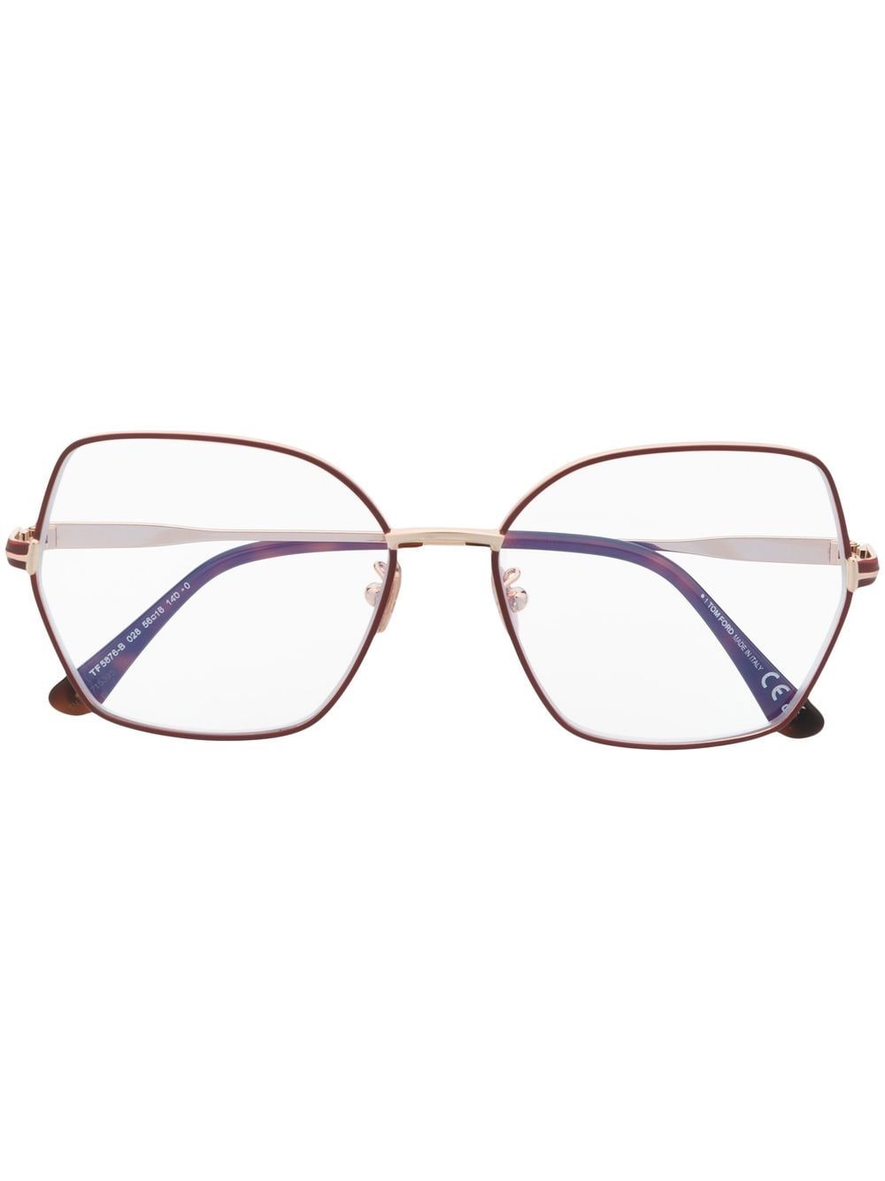 TOM FORD Eyewear Brille mit Sterndetail - Gold von TOM FORD Eyewear