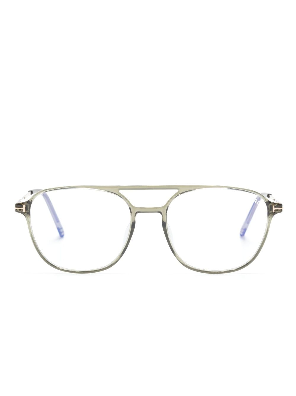 TOM FORD Eyewear Pilotenbrille mit schmalen Bügeln - Grau von TOM FORD Eyewear