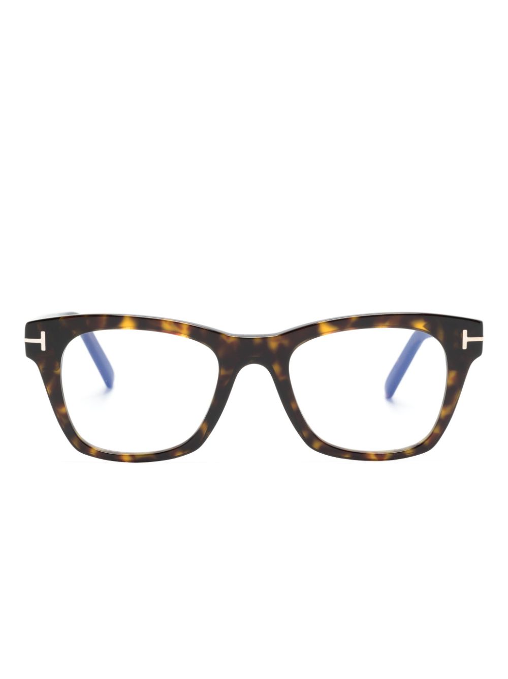 TOM FORD Eyewear Eckige Brille in Schildpattoptik - Braun von TOM FORD Eyewear