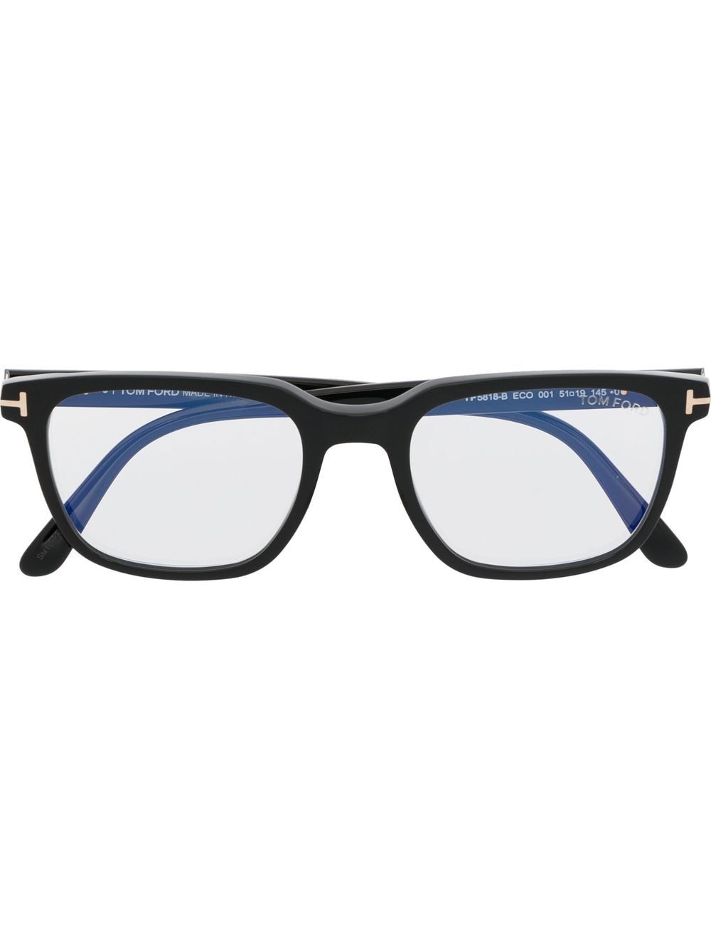 TOM FORD Eyewear Brille mit breitem Gestell - Schwarz von TOM FORD Eyewear