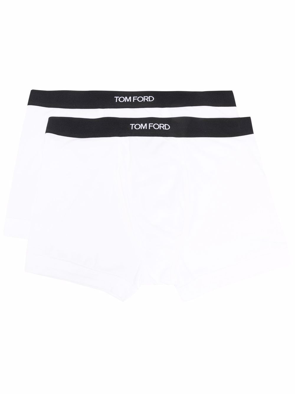 TOM FORD 2er-Set Slips mit Logo-Bund - Weiß von TOM FORD