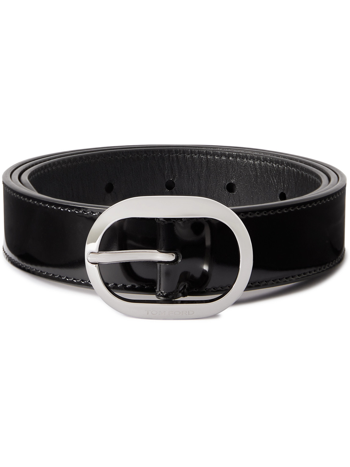 TOM FORD - 3cm Patent-Leather Belt - Men - Black - EU 105 von TOM FORD