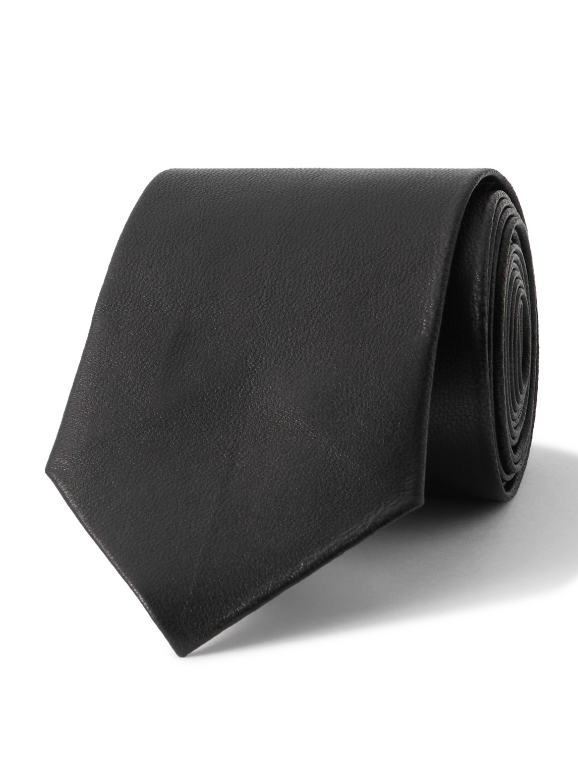 TOM FORD - 6cm Leather Tie - Men - Black von TOM FORD