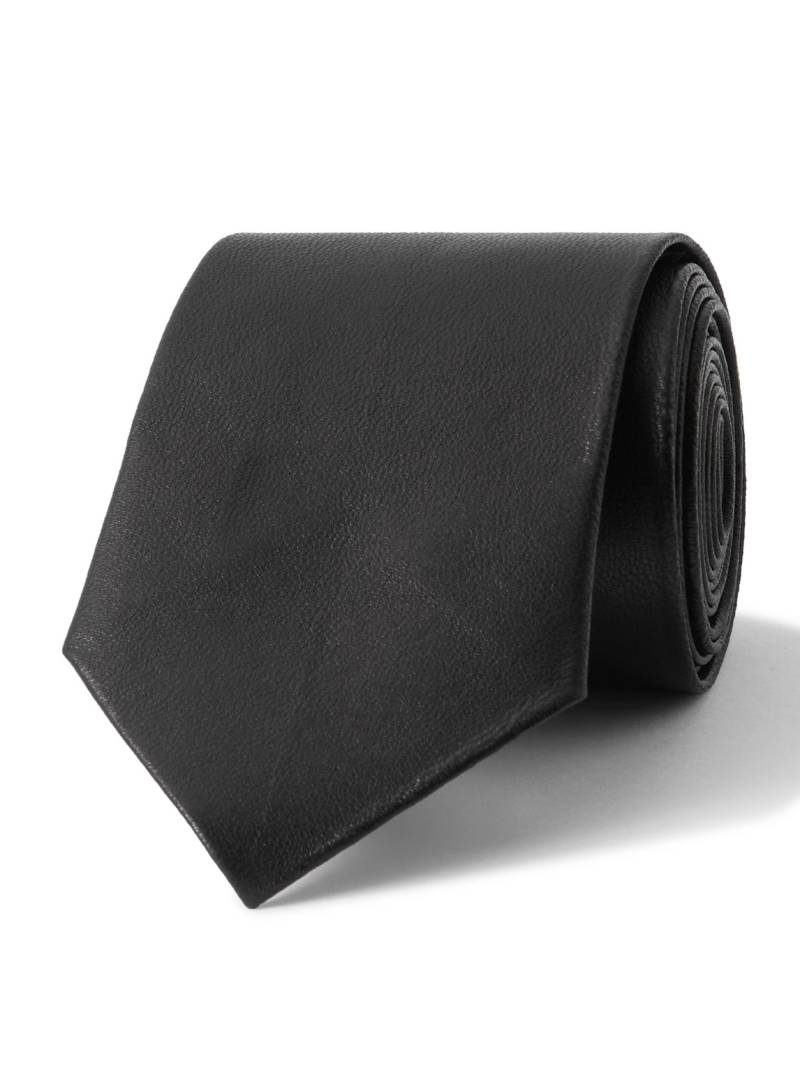 TOM FORD - 6cm Leather Tie - Men - Black von TOM FORD