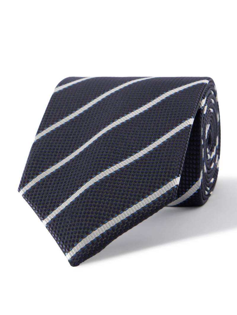 TOM FORD - 8cm Striped Silk-Jacquard Tie - Men - Blue TOM FORD - 8cm Striped Silk-Jacquard Tie - Men - Blue von TOM FORD