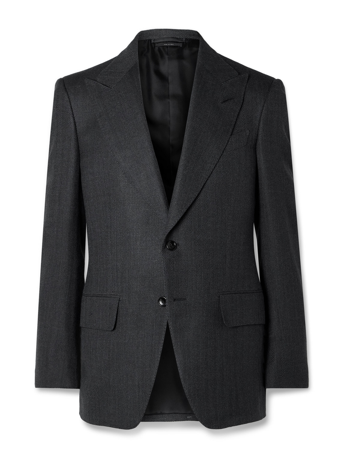 TOM FORD - Atticus Slim-Fit Herringbone Wool, Silk and Linen-Blend Blazer - Men - Gray - IT 52 TOM FORD - Atticus Slim-Fit Herringbone Wool, Silk and Linen-Blend Blazer - Men - Gray - IT 52 von TOM FORD