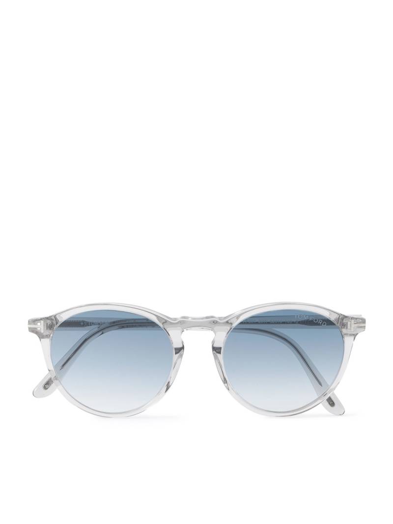 TOM FORD - Aurele Round-Frame Acetate Sunglasses - Men - Gray von TOM FORD