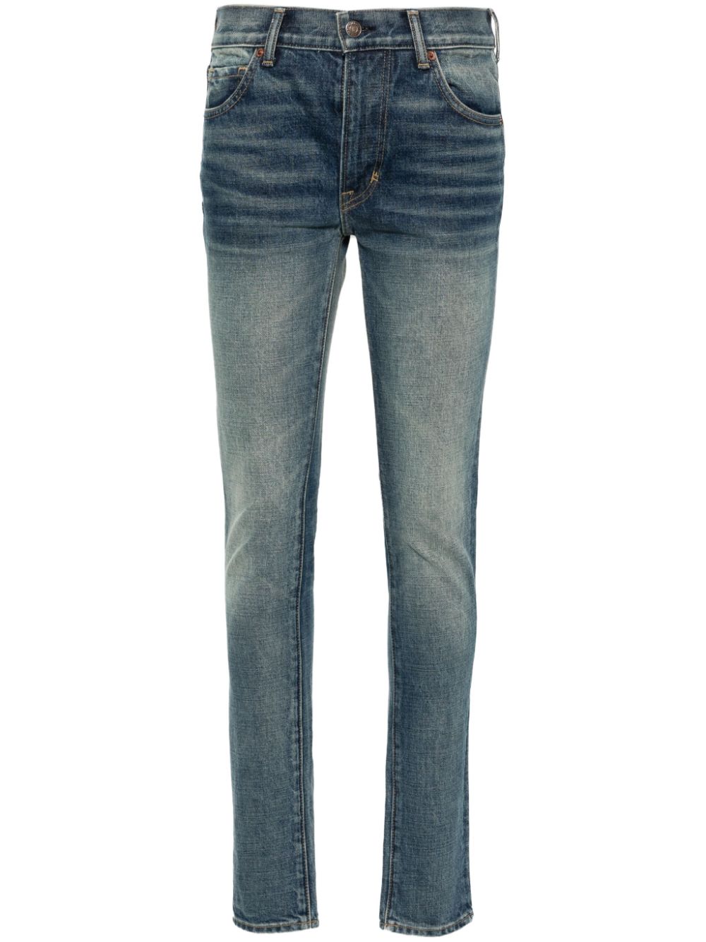 TOM FORD Ausgeblichene Skinny-Jeans - Blau von TOM FORD