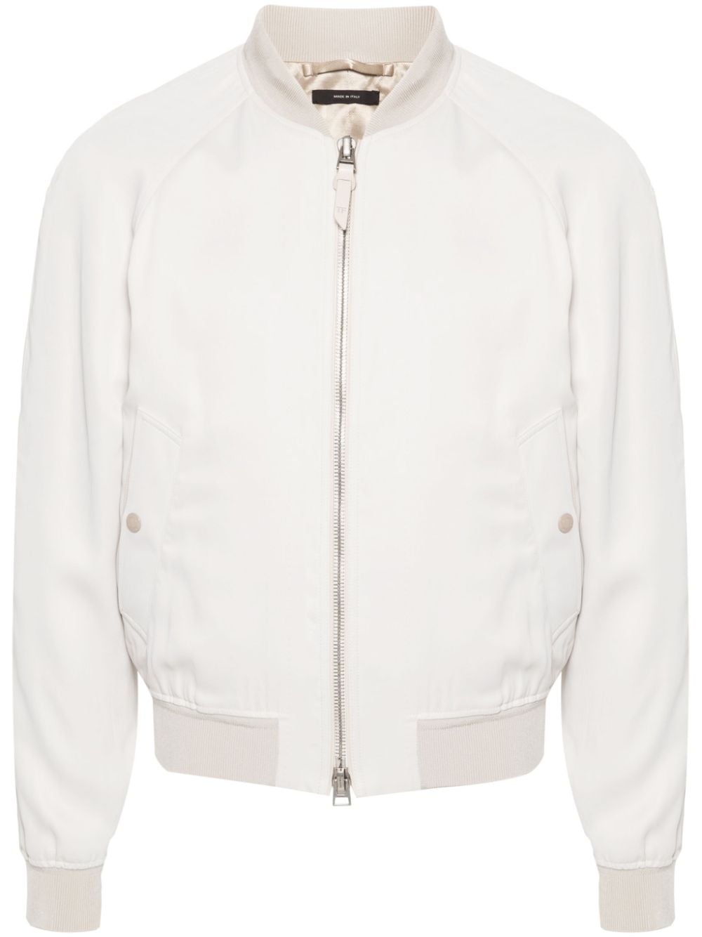 TOM FORD Bomberjacke mit Lederbesatz - Nude von TOM FORD