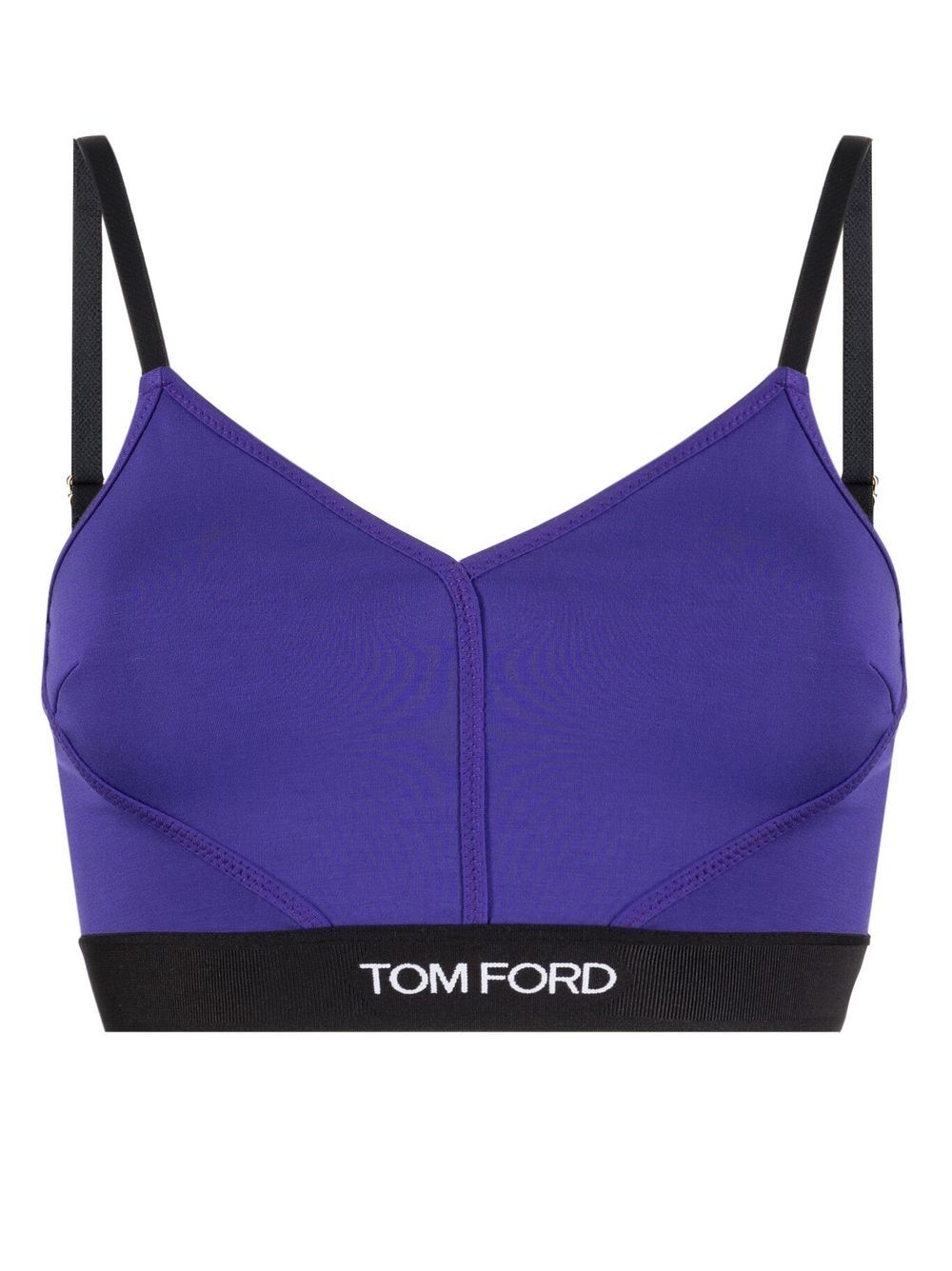 TOM FORD Bralet mit Logo - Violett von TOM FORD