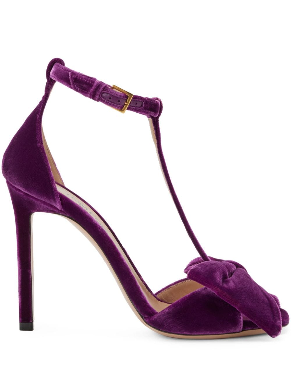 TOM FORD Brigitte Sandalen aus Samt 105mm - Violett von TOM FORD