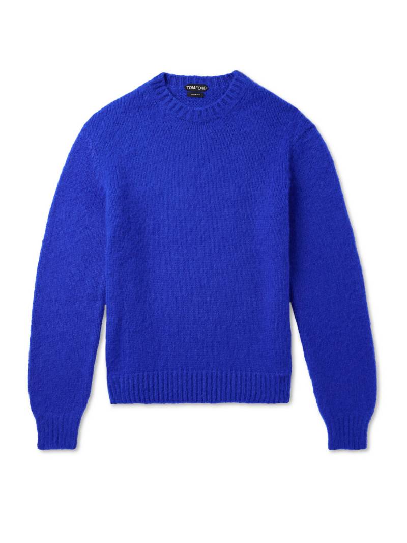 TOM FORD - Brushed-Cashmere Sweater - Men - Blue - IT 52 von TOM FORD