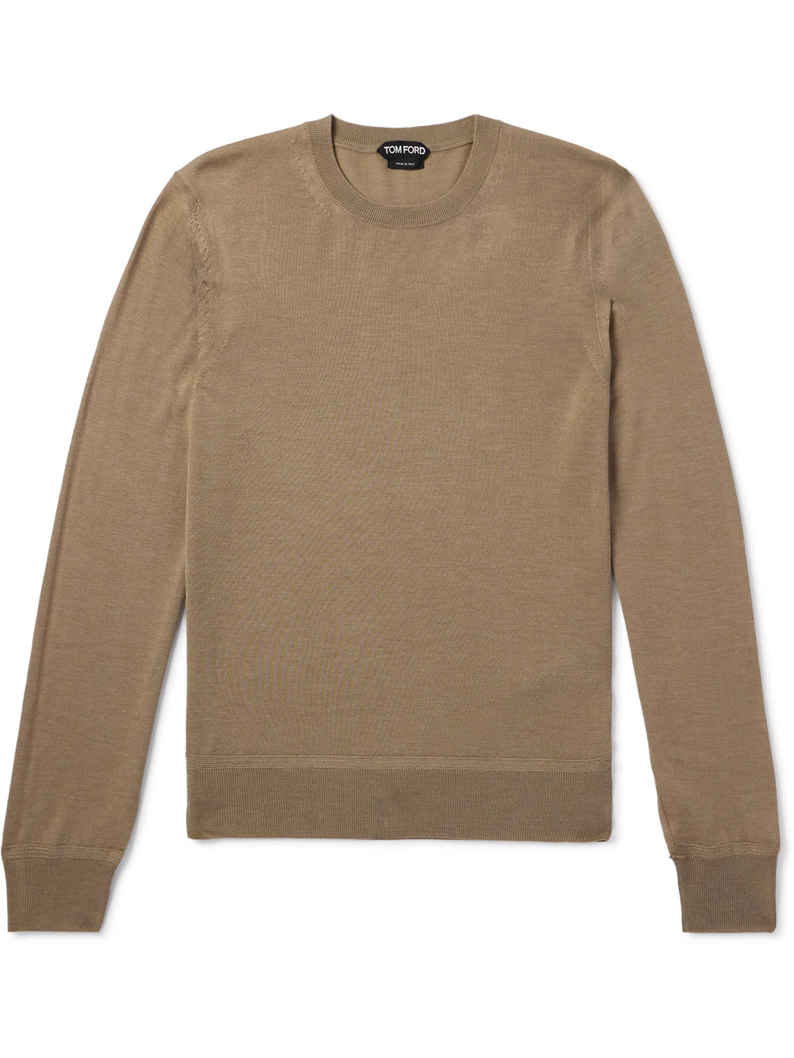 TOM FORD - Cashmere and Silk-Blend Sweater - Men - Brown - IT 54 TOM FORD - Cashmere and Silk-Blend Sweater - Men - Brown - IT 54 von TOM FORD