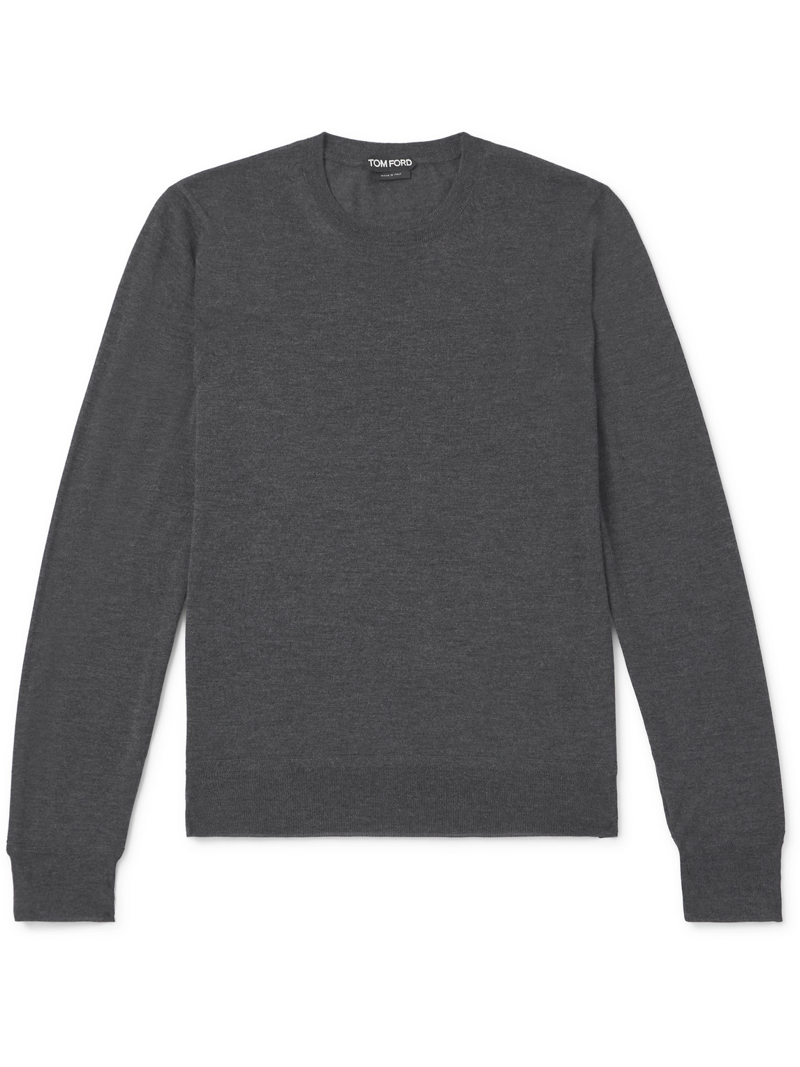 TOM FORD - Cashmere and Silk-Blend Sweater - Men - Gray - IT 46 TOM FORD - Cashmere and Silk-Blend Sweater - Men - Gray - IT 46 von TOM FORD