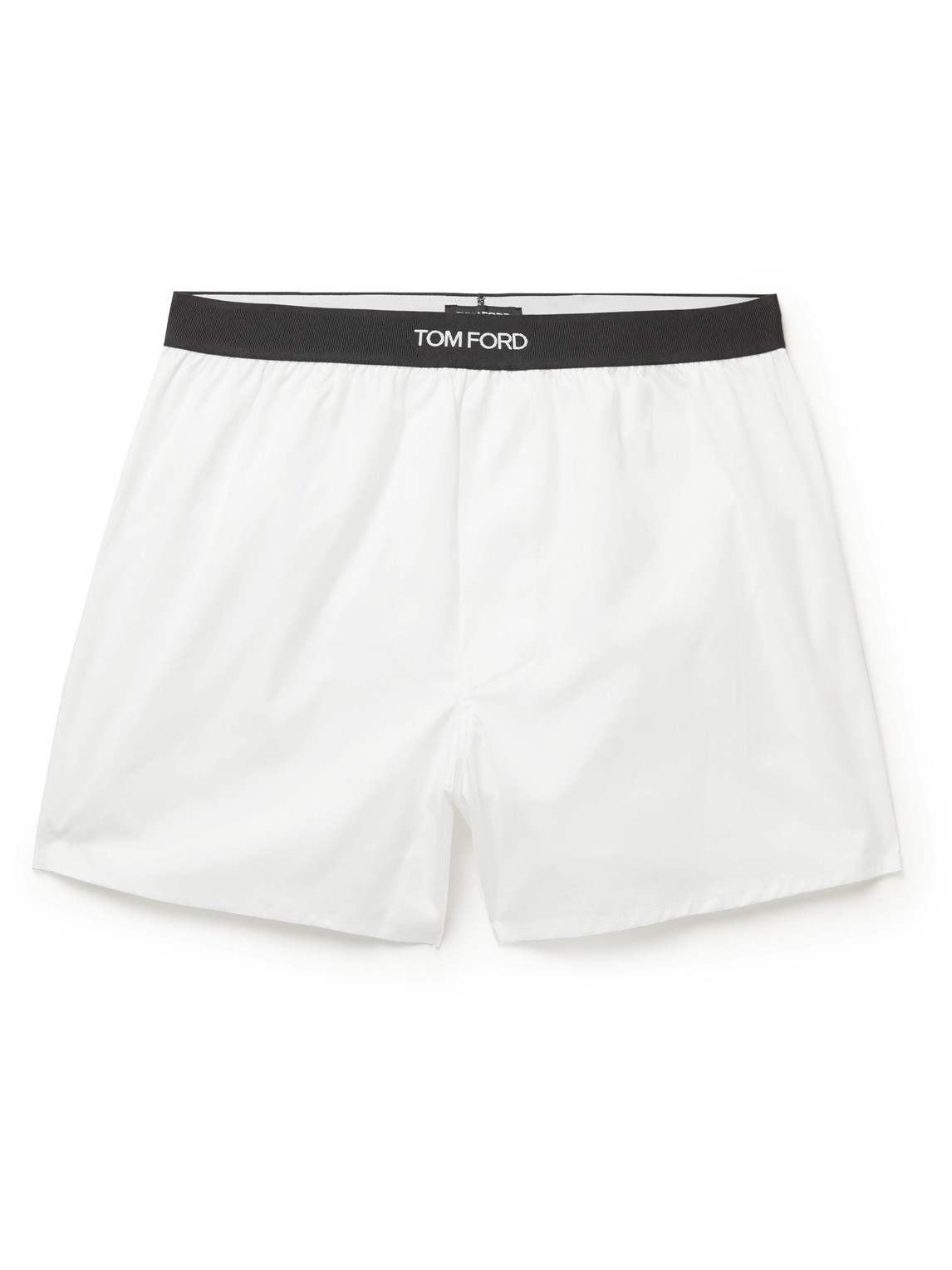 TOM FORD - Cotton Boxer Shorts - Men - White - L von TOM FORD