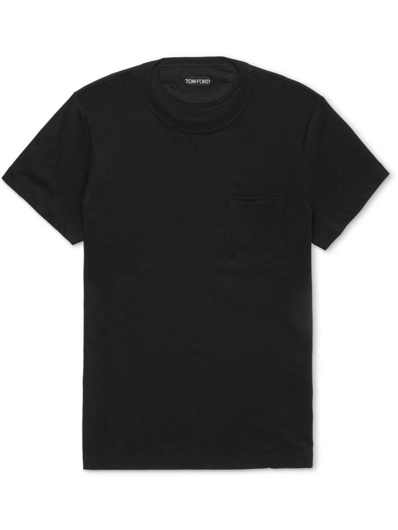 TOM FORD - Cotton-Jersey T-Shirt - Men - Black - IT 44 von TOM FORD