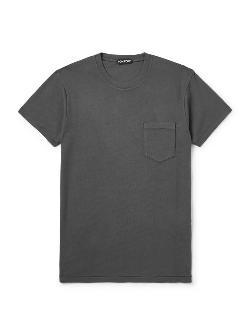 TOM FORD - Cotton-Jersey T-Shirt - Men - Gray - IT 52 von TOM FORD