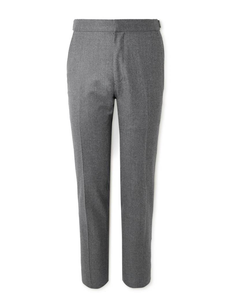 TOM FORD - Dyllan Straight-Leg Wool-Flannel Suit Trousers - Men - Gray - IT 58 von TOM FORD