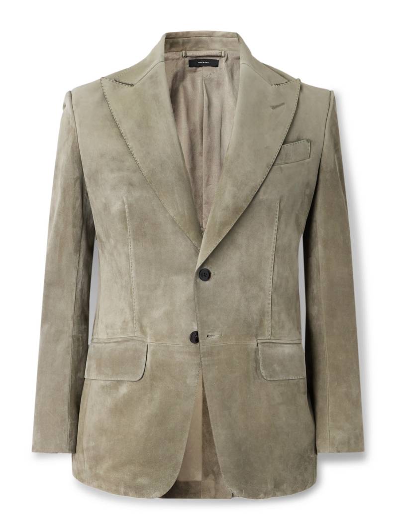 TOM FORD - Dyllan Suede Blazer - Men - Neutrals - IT 48 von TOM FORD